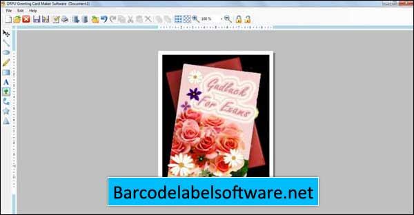 Screenshot of Greeting Card Software