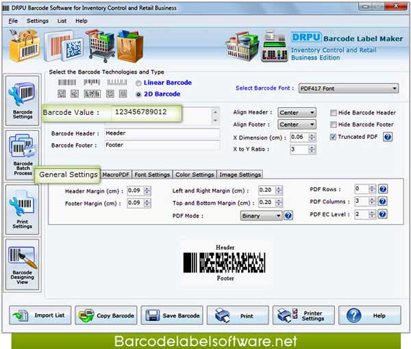 Inventory Barcode Labels Software