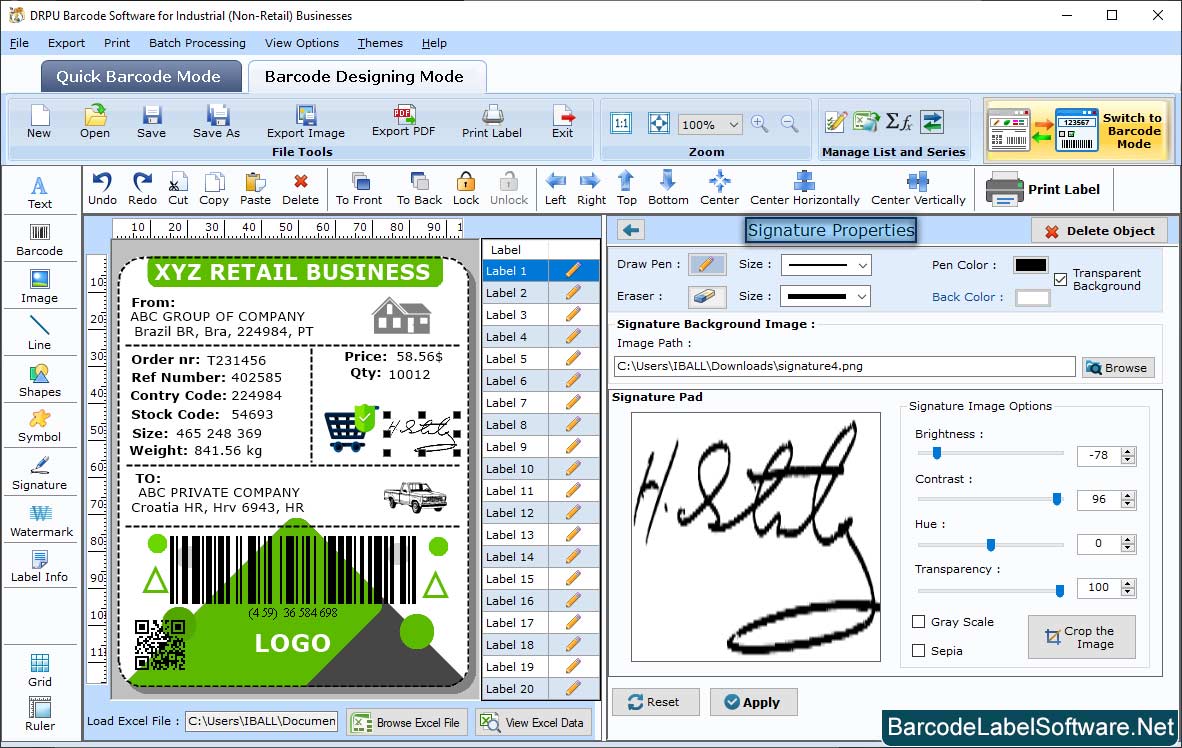 Barcode Software for Industrial Business