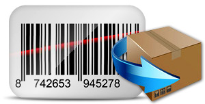 Barcode Software für Verpackungsteil