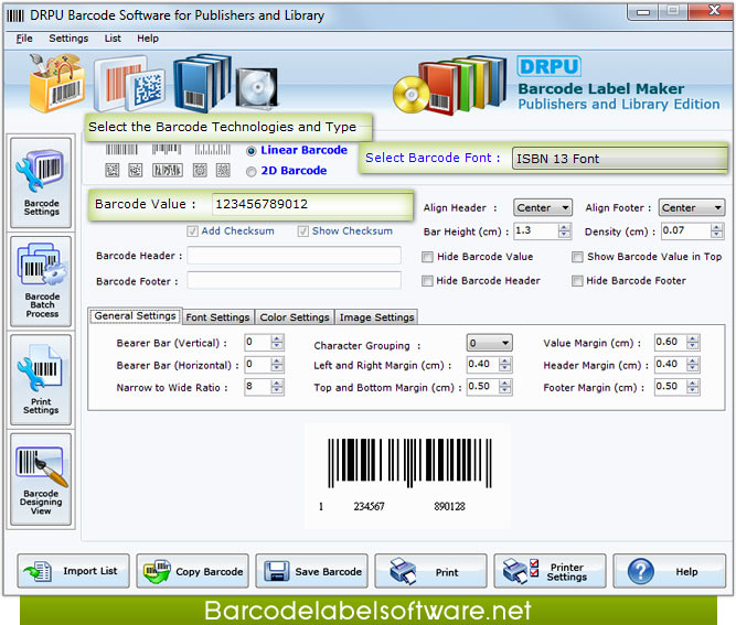 Publisher Barcode Label