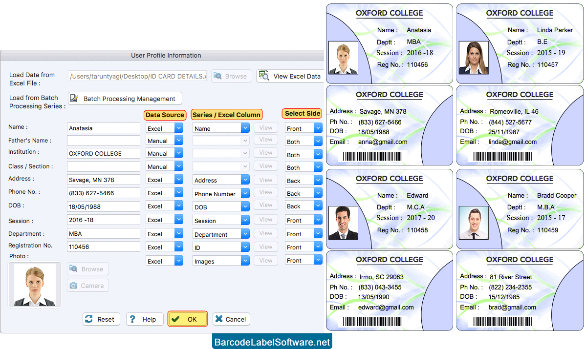 students id cards maker for mac design and print student id cards