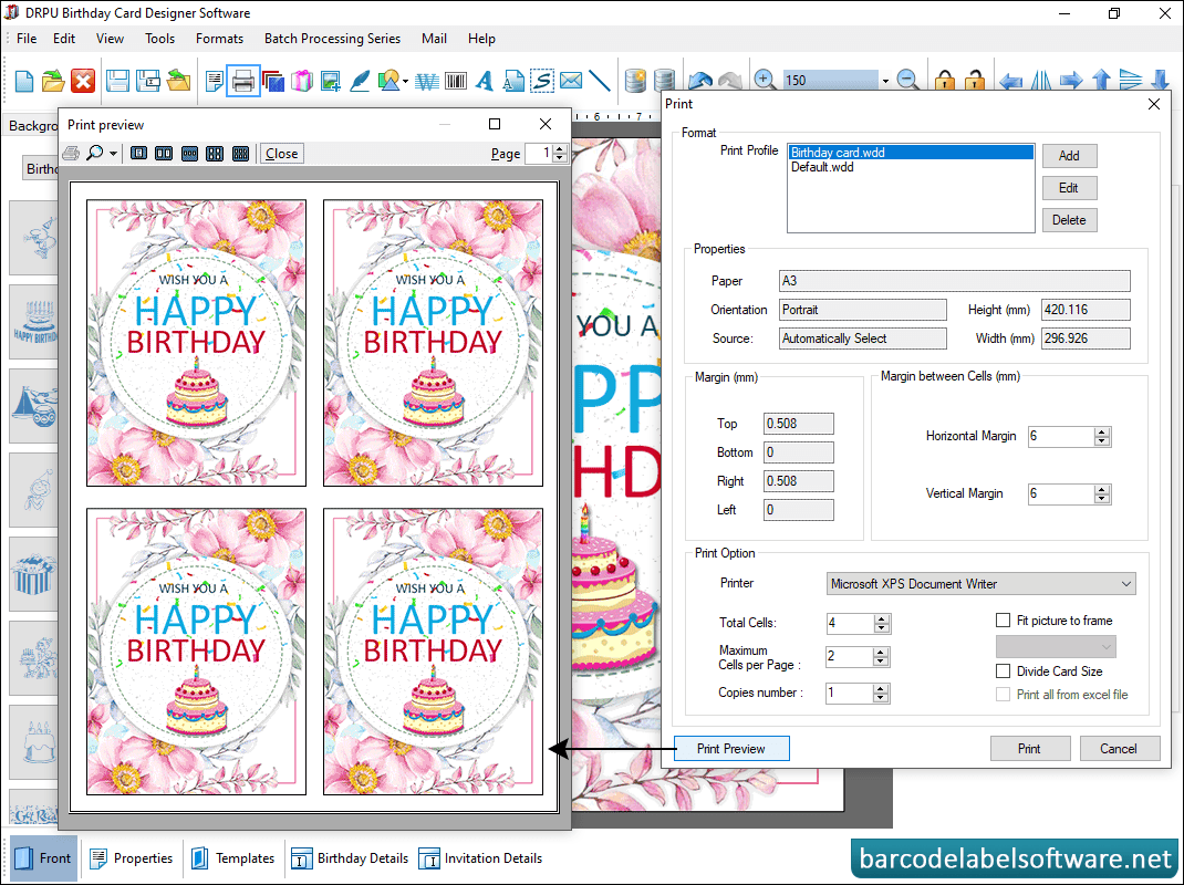Birthday Card Maker Software
