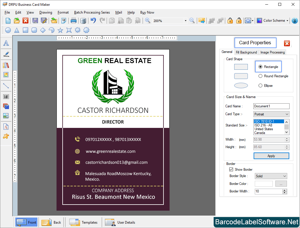 Business Card Maker Software