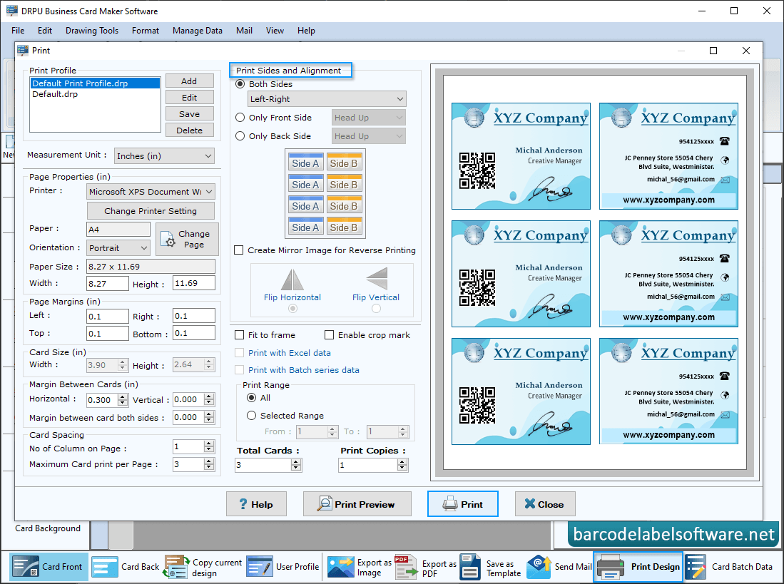 Business Card Maker Software