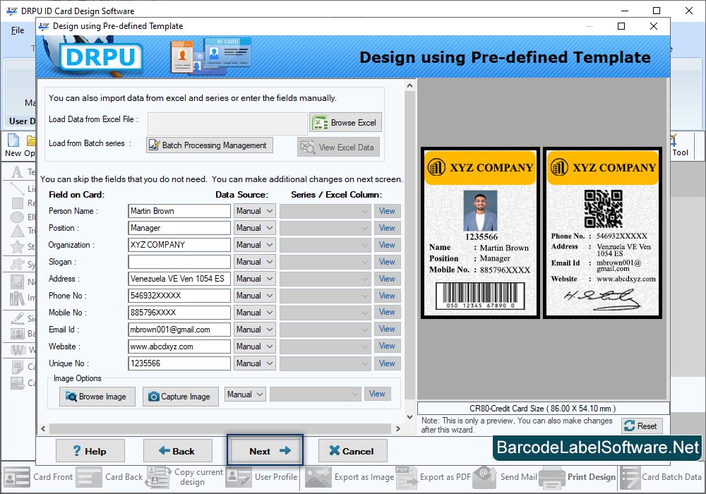ID Card Maker Software Set New Id Card Format