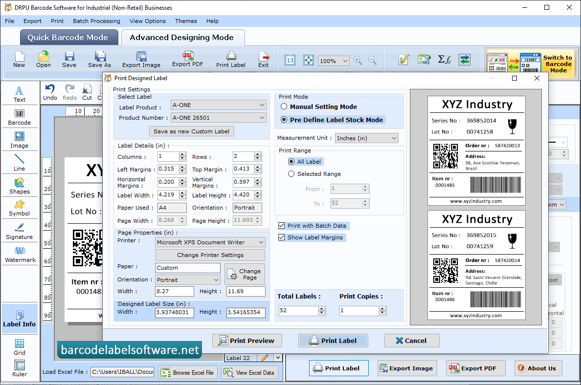 Barcode Software for Industrial Business