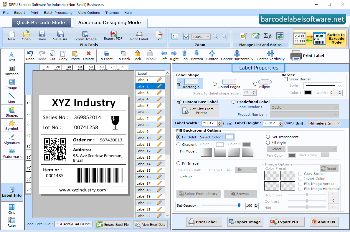 Barcode Software for Industrial Business