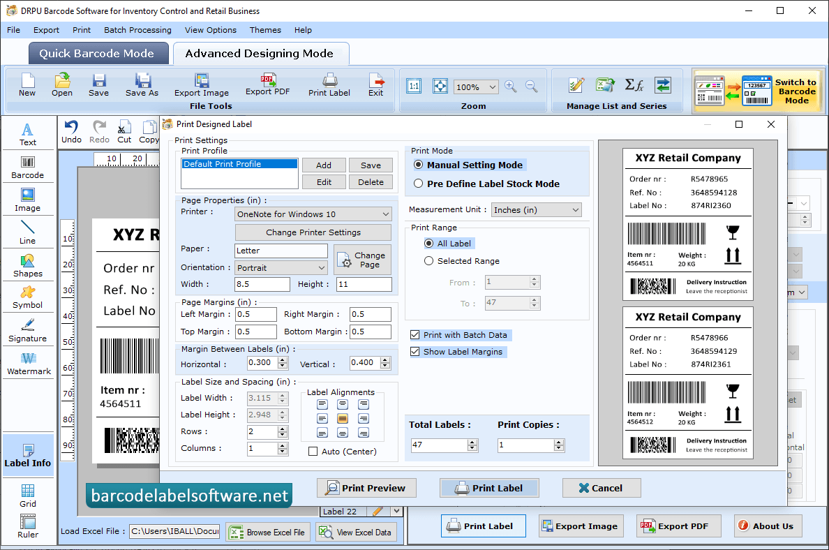 Barcode Software for Inventory