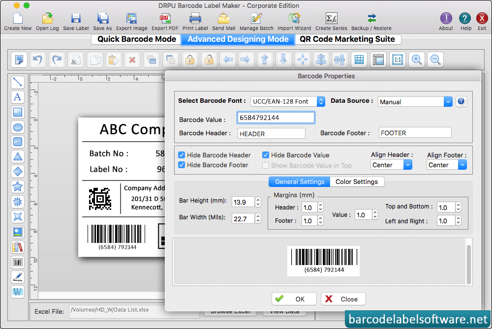 Mac Barcode Label Maker Software