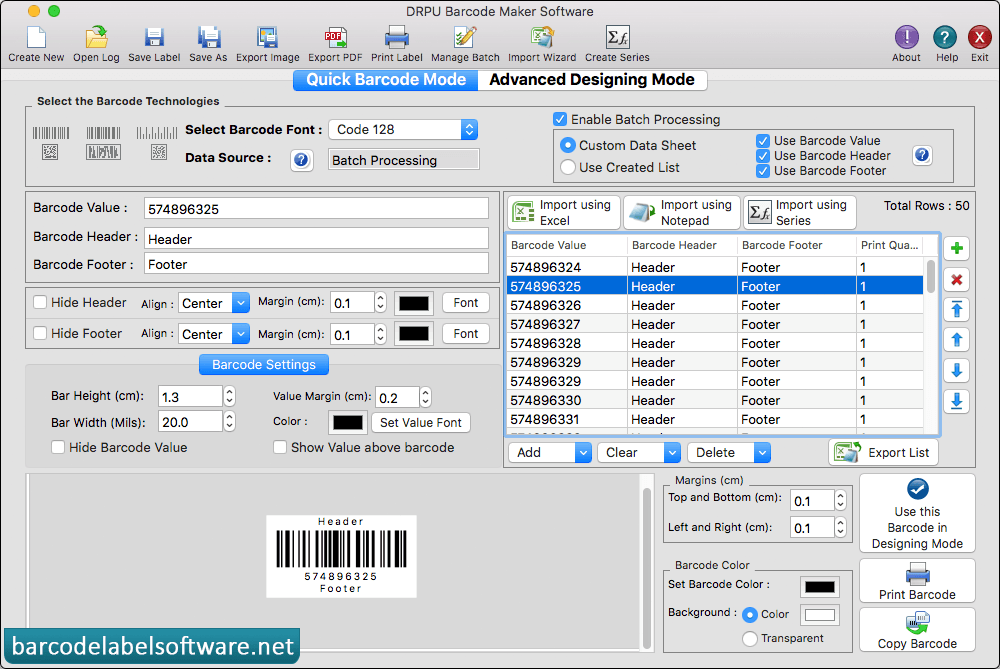 Mac Barcode Label Maker Software