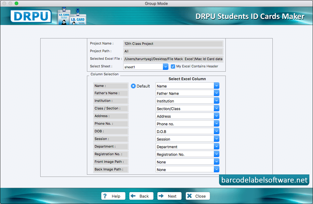 Students ID Cards Maker for Mac