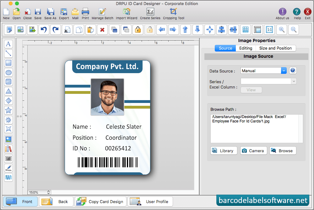 Id Card Designer Corporate Edition for Mac