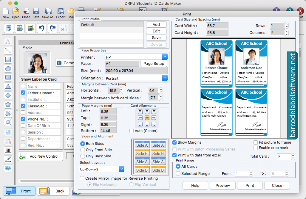 Students ID Cards Maker for Mac