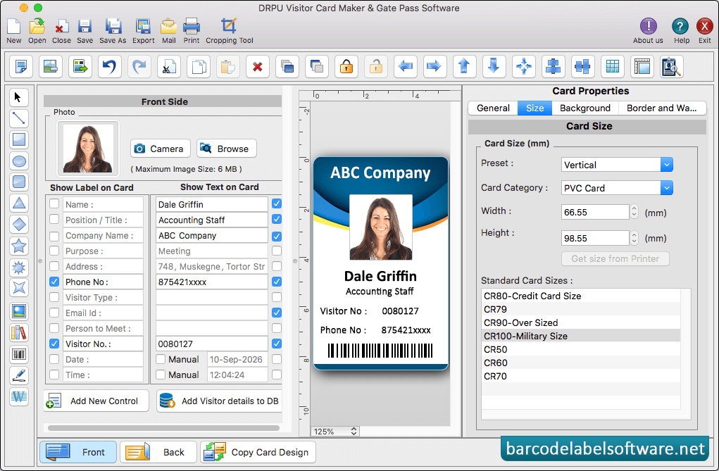 Visitors ID Cards Maker for Mac