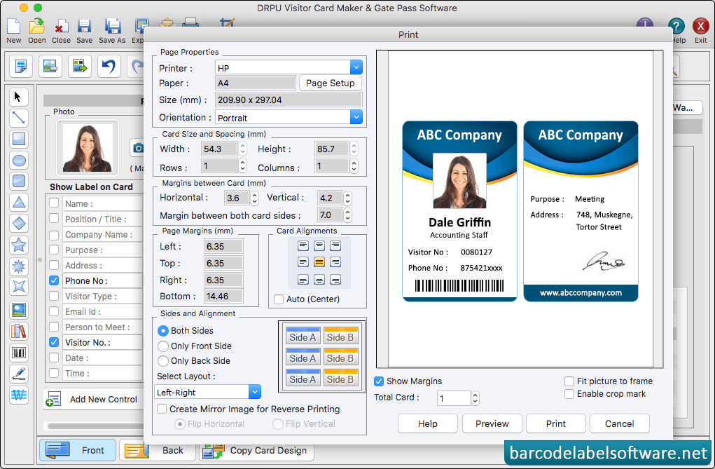 Visitors ID Cards Maker for Mac Visitors ID Cards Maker for Mac