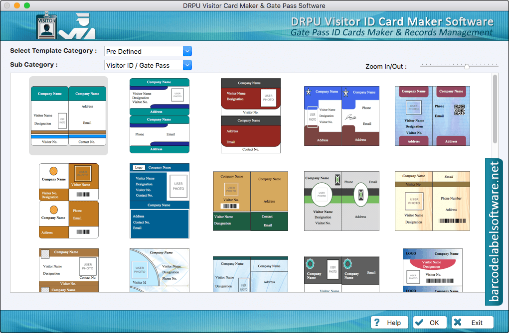 Visitors ID Cards Maker for Mac