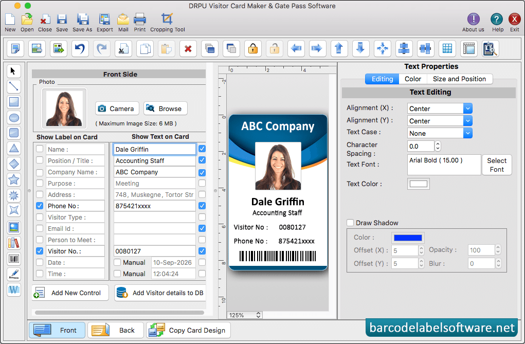 Visitors ID Cards Maker for Mac