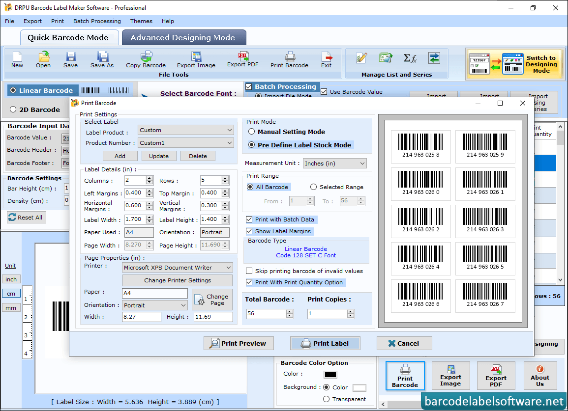 Barcode Label Software – Professional Barcode Label Software – Professional