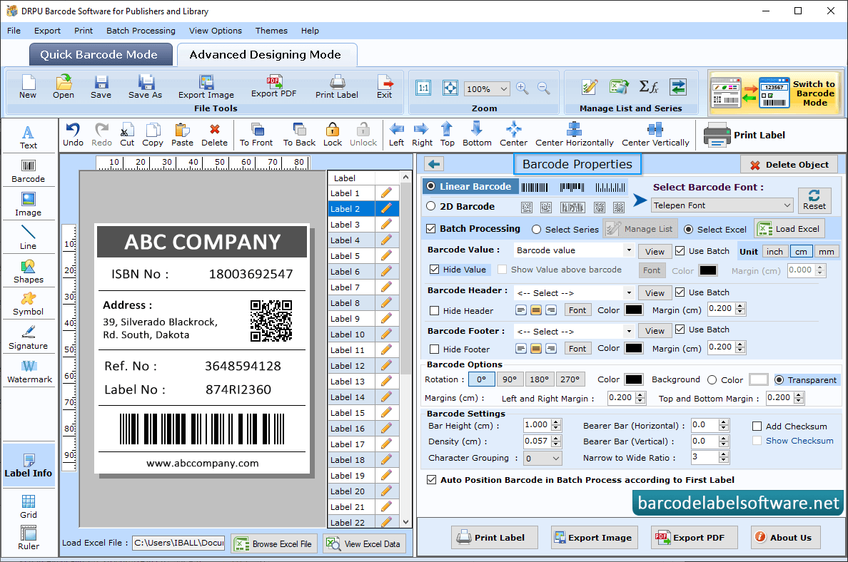 Barcode Software for Publishers