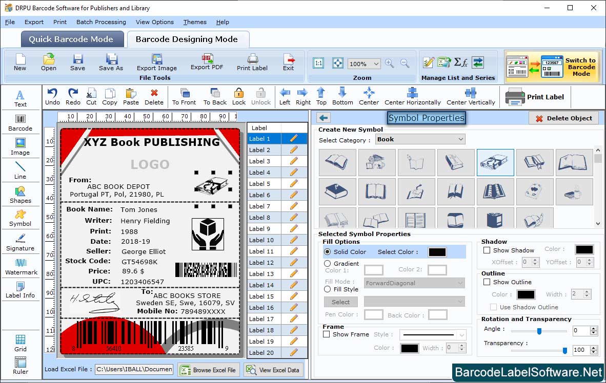 Barcode Software for Publishers