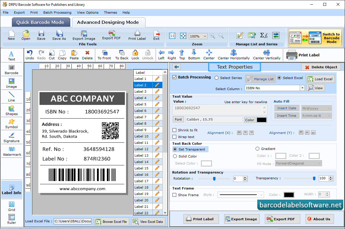Barcode Software for Publishers