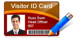 Visitors Gate Pass ID Cards Maker Software
