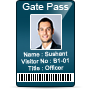 Visitors Gate Pass ID Cards Maker Software