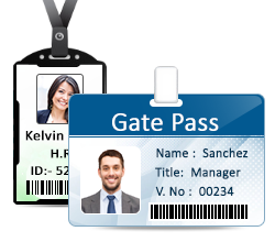 Visitors Gate Pass ID Cards Maker