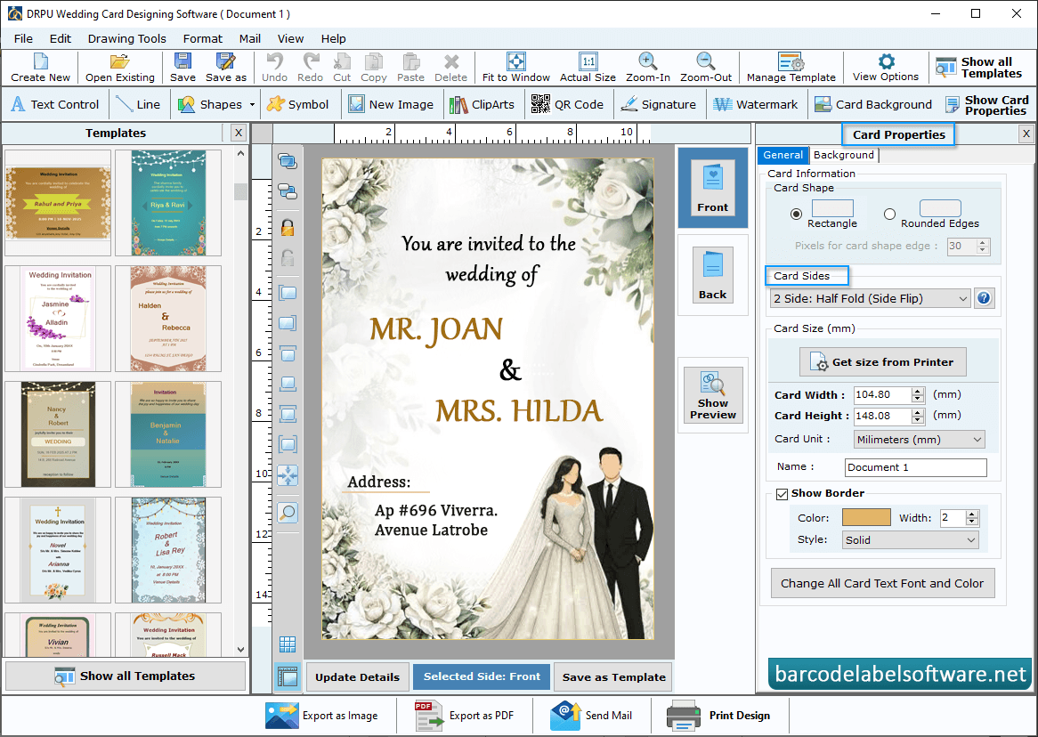 Wedding Card Maker Software
