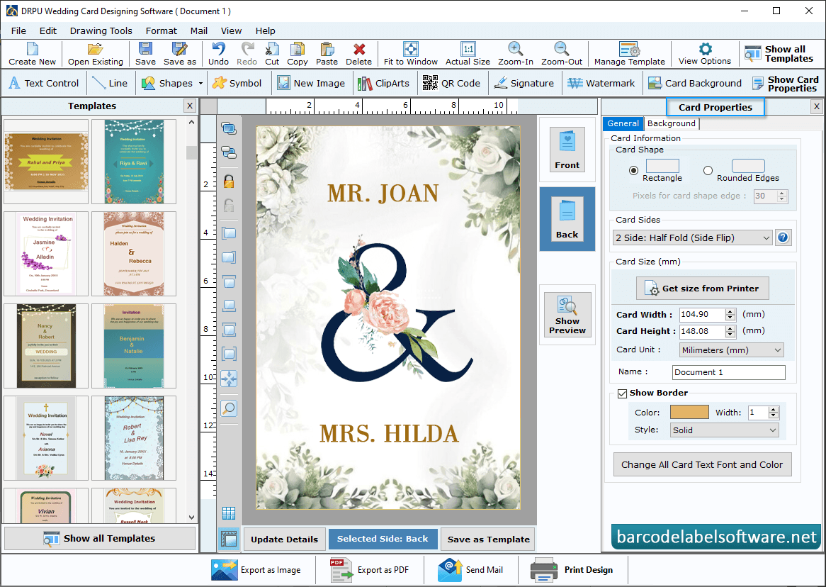 Wedding Card Maker Software