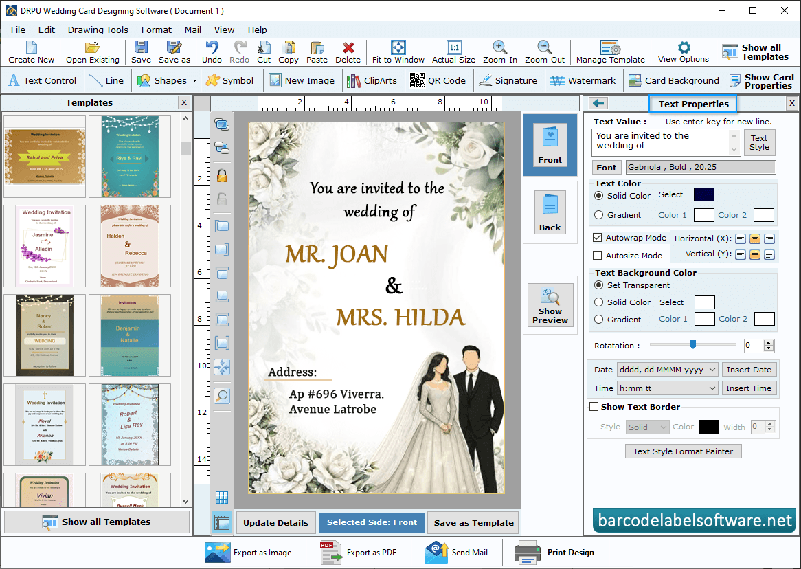 Wedding Card Maker Software